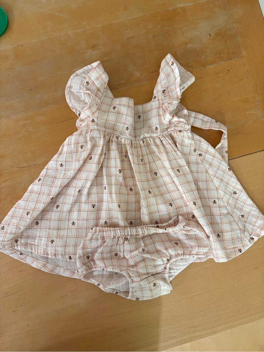 Nordstrom 100% cotton Ladybug Dress & Bloomer Set
